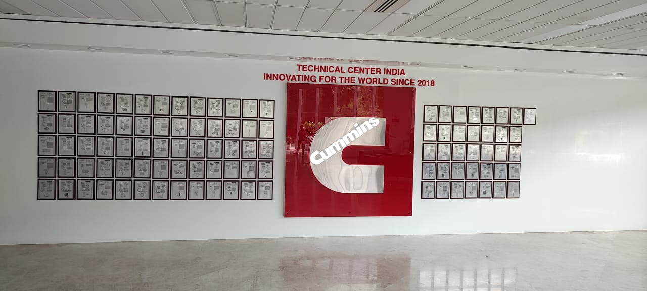 Cummins Technical Center India patent wall