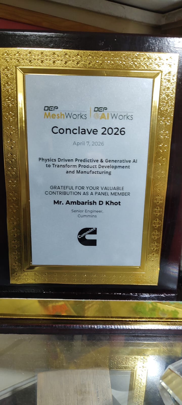 DEP MeshWorks and AIWorks Conclave 2026 panel member recognition